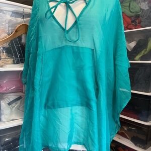 Echo Turquoise Swim Cover-Up